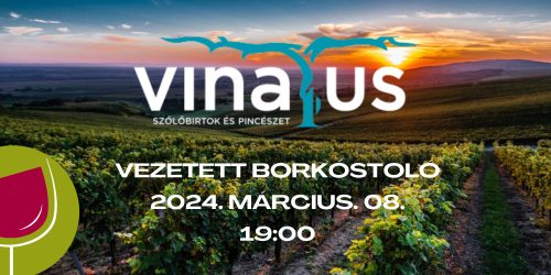 Vinatus Szőlőbirtok vezetett borkóstoló 2024.03.08.