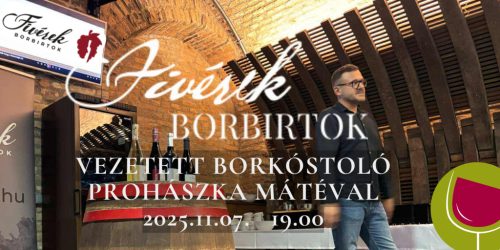 Fivérek Borbirtok vezetett borkóstoló 2025.11.07.